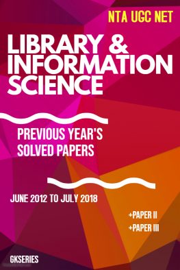 Library & Information Science Previous Years Solved paper E book